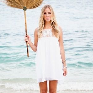 Show me your mumu lace Baskin Mini dress